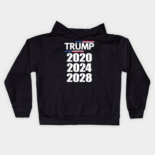 Trump 2020 2024 2028 Forever Kids Hoodie